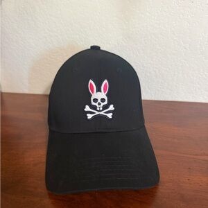 Psycho Bunny Navy Tag with Pink and White Logo